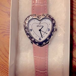 Brighton Pink Heart Watch